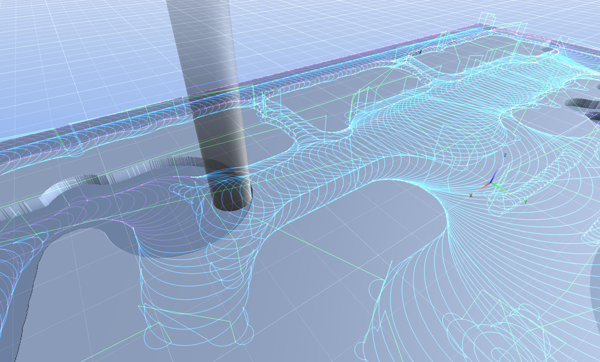 Pixel CNC Toolpaths Simulation